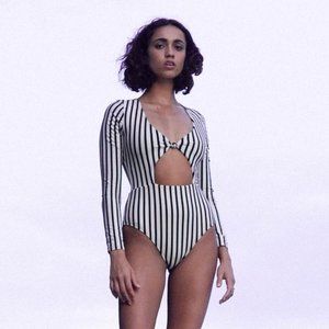 NEW Billabong Palm Side Long Sleeve Swimsuit